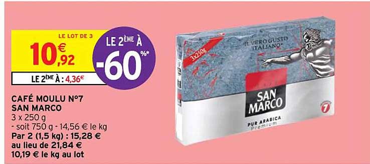 café moulu n°7 san marco