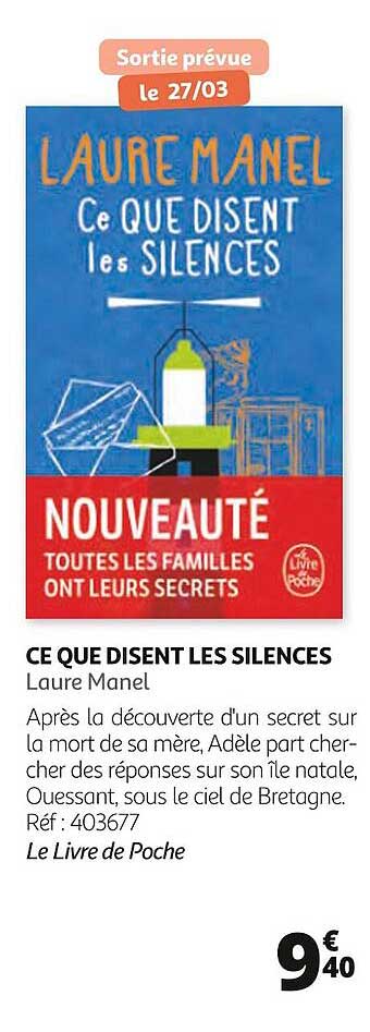 ce que disent les silences laure manel