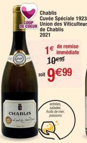 chablis cuvée spéciale 1923 union des viticulteurs de chablis 2021