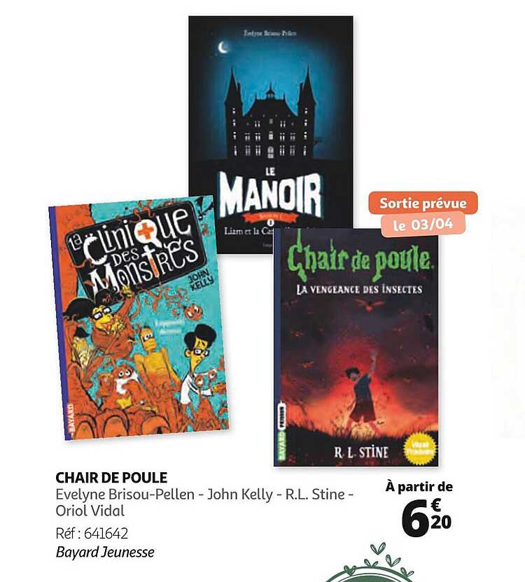 chair de poulet - evelyne brisou-pellen - john kelly - r.l. stine - oriol vidal