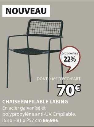 Chaise Empilable Labing