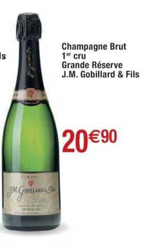 champagne brut 1er cru grande réserve j.m. gobillard & fils