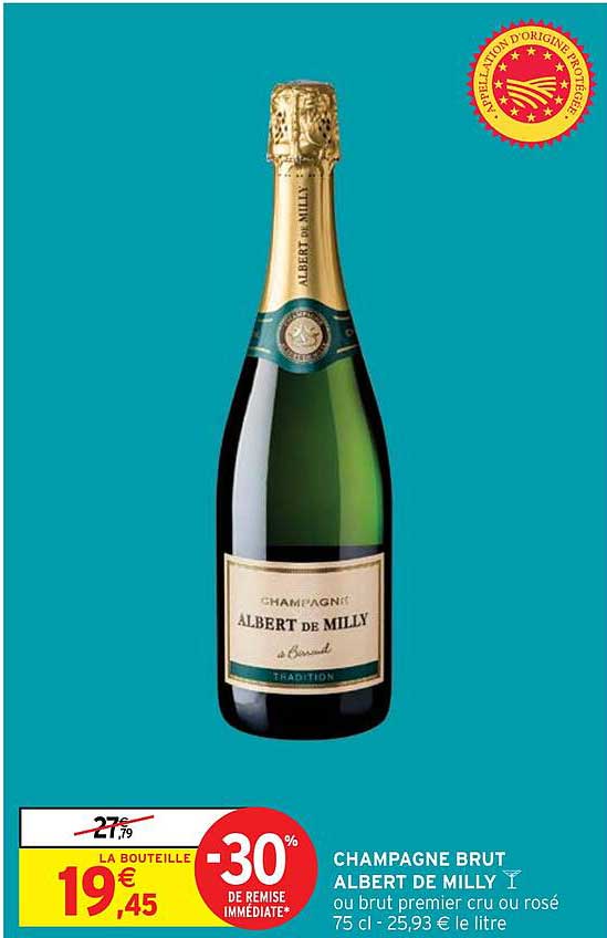 champagne brut albert de milly