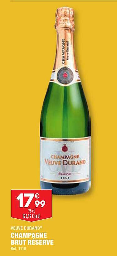 champagne brut réserve veuve durand