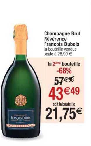 champagne brut révérence françois dubois