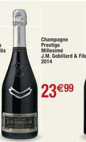 champagne prestige millesimé j.m. gobillard & fils 2014