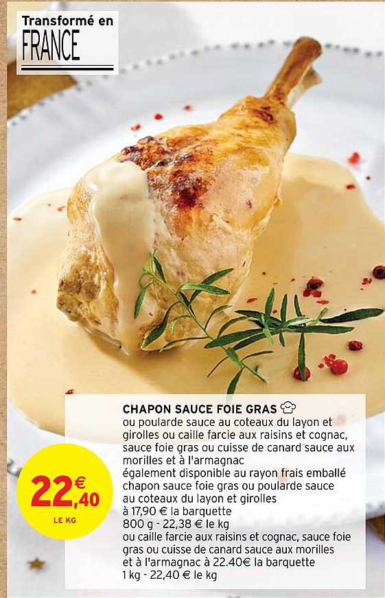 chapon sauce foie gras