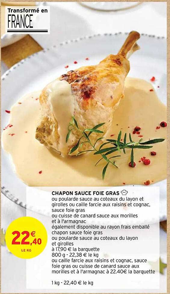 chapon sauce foie gras