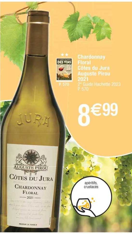 chardonnay floral côtes du jura auguste pirou 2021