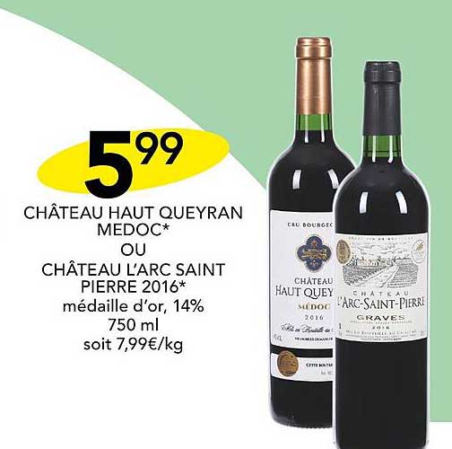 château haut queyran médoc ou château l'arc saint pierre 2016