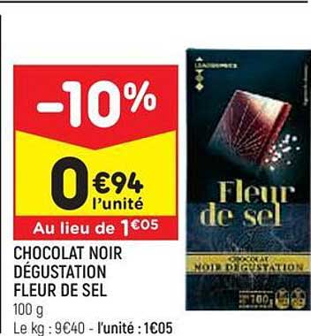 Chocolat Noir Dégustation Fleur De Sel