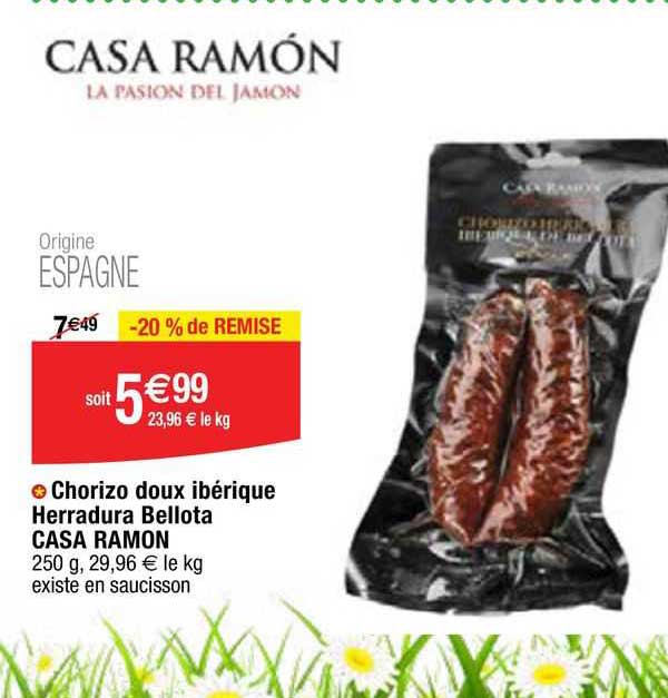 chorizo doux ibérique herradura bellota casa ramon