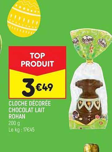 cloche décorée chocolat lait rohan