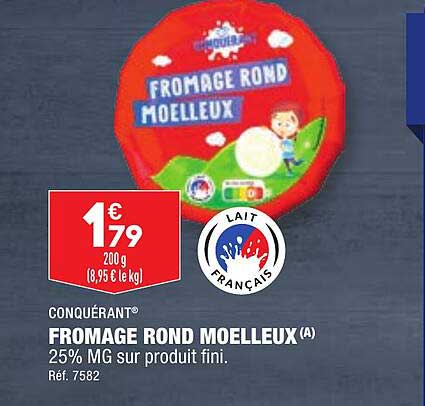 Conquérant Fromage Rond Moelleux