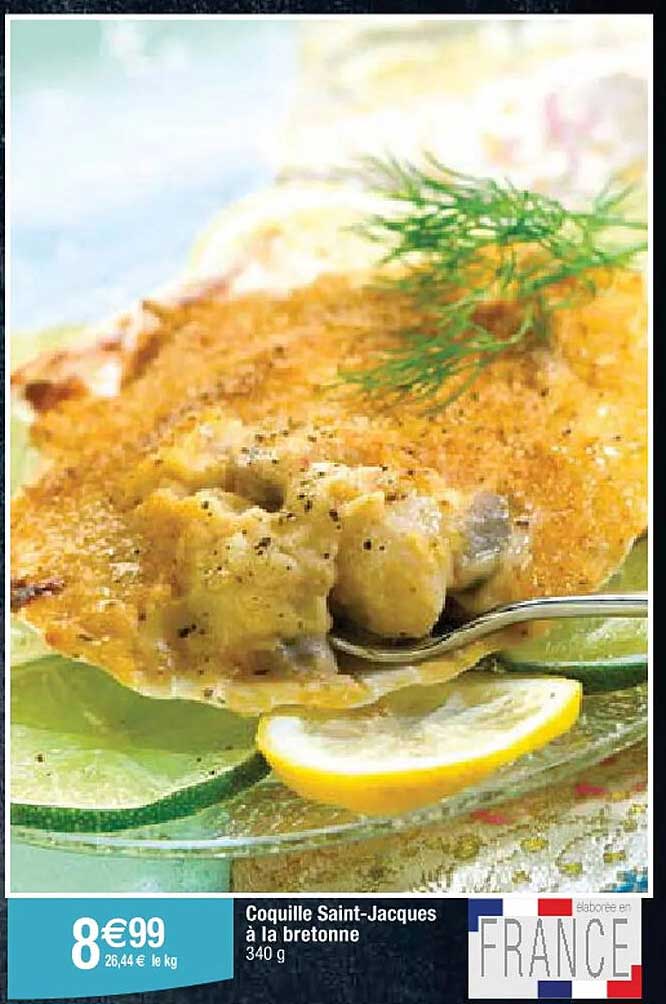 Coquille Saint-jacques à La Bretonne