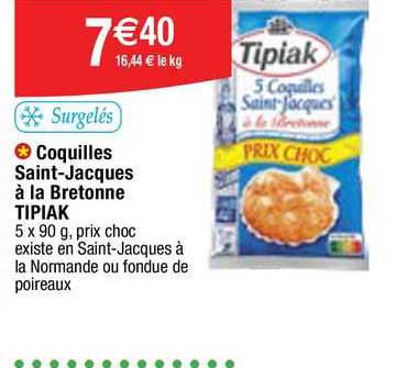 coquilles saint-jacques à la bretonne tipiak