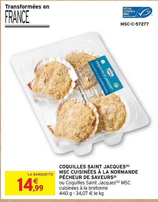 coquilles saint jacques msc cuisinées à la normande pêcheur de saveurs