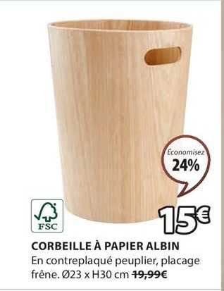 corbeille à papier albin