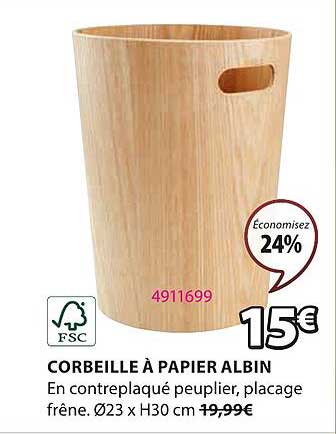 corbeille à papier albin