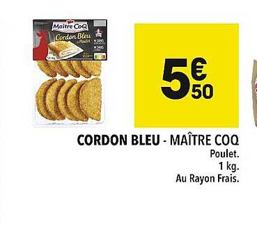 cordon bleu - maître coq