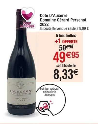 côte d'auxerre domaine gérard persenot 2022