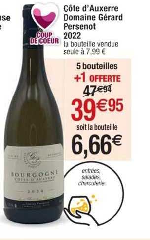 côte d'auxerre domaine gérard persenot 2022