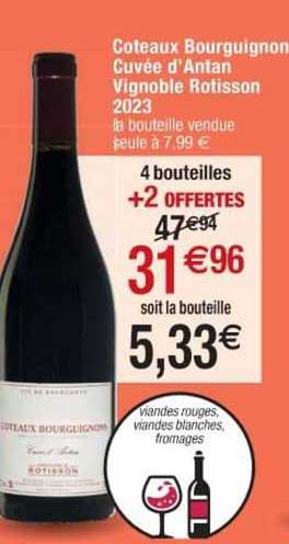coteaux bourguignon cuvée d'antan vignoble rotisson 2023