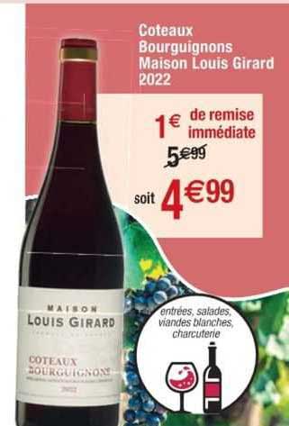 coteaux bourguignons maison louis girard 2022