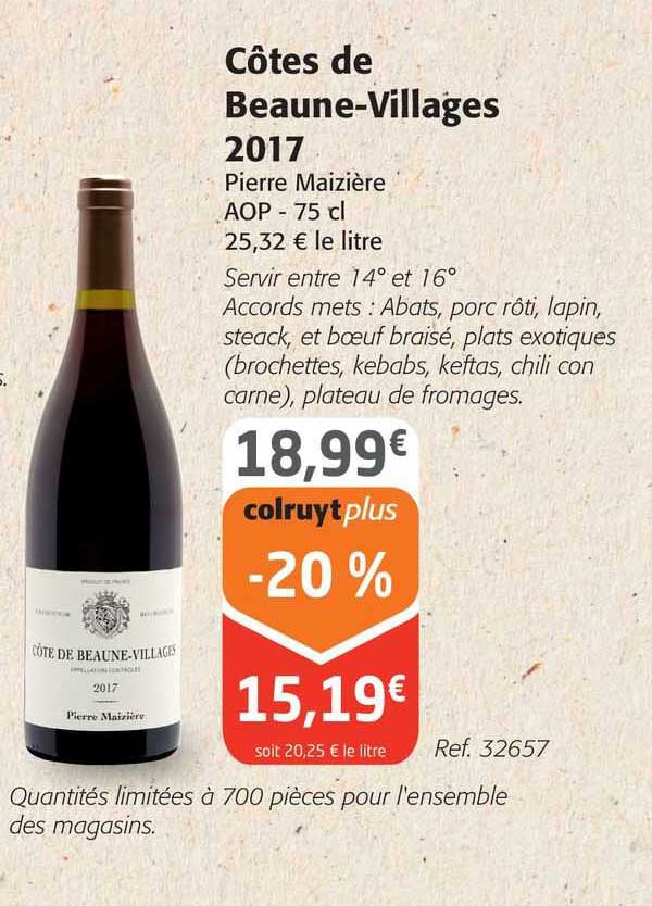 côtes de beaune-villages 2017