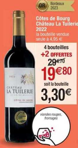 côtes de bourg château la tuilerie 2022