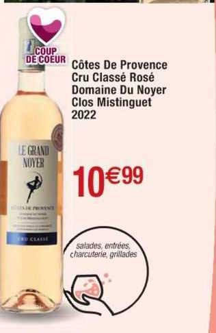 côtes de provence cru classsé rosé domaine du noyer clos mistinguet 2022