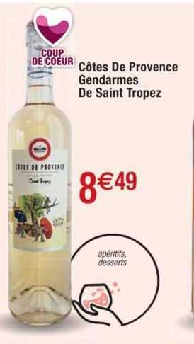 côtes de provence gendarmes de saint tropez