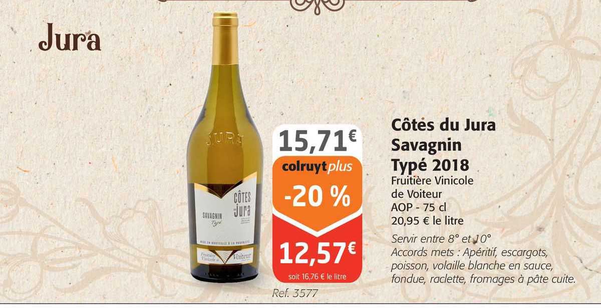 côtes du jura savagnin typé 2018