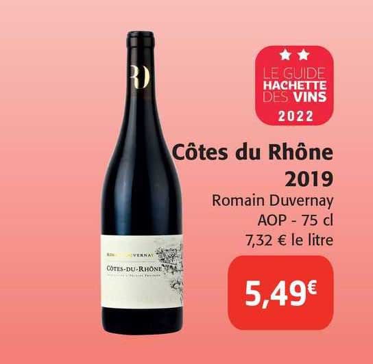 côtes du rhône 2019 romain duvernay aop