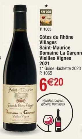 côtes du rhône villages saint-maurice domaine la garenn vieilles vignes 2021