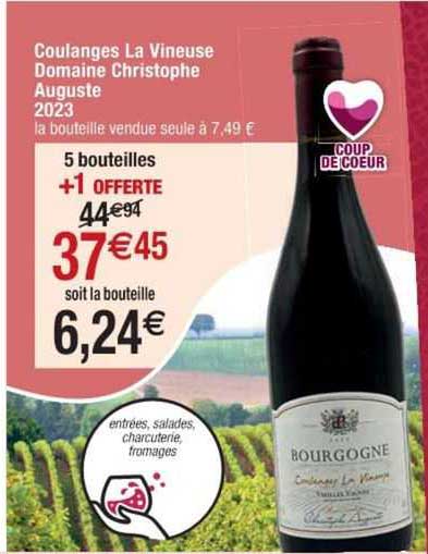 coulanges la vineuse domaine christophe auguste 2023