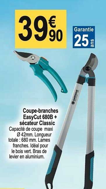 coupe-branches easycut 680b+ sécateur classic