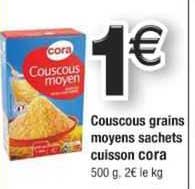 couscous grain moyens sachets cuisson cora
