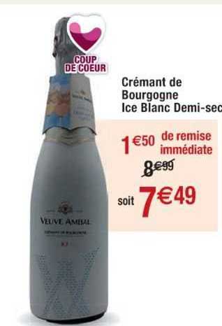 crémant de bourgogne ice blanc demi-sec