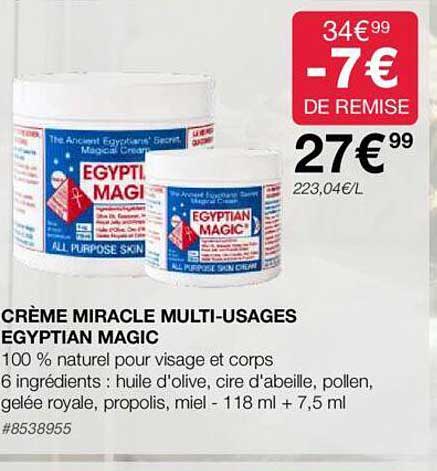 crème miracle multi-usages egyptian magic