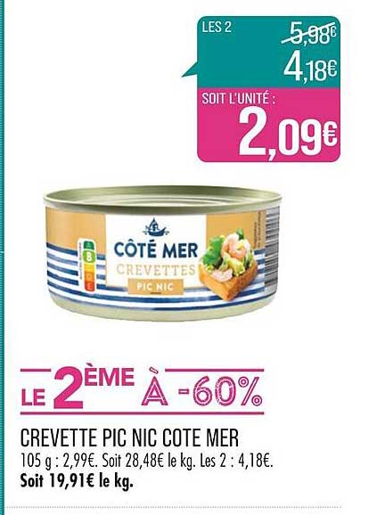 crevette pic nic côté mer