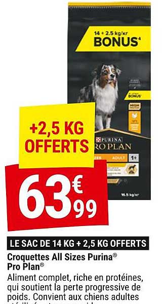 croquettes all sizes purina pro plan