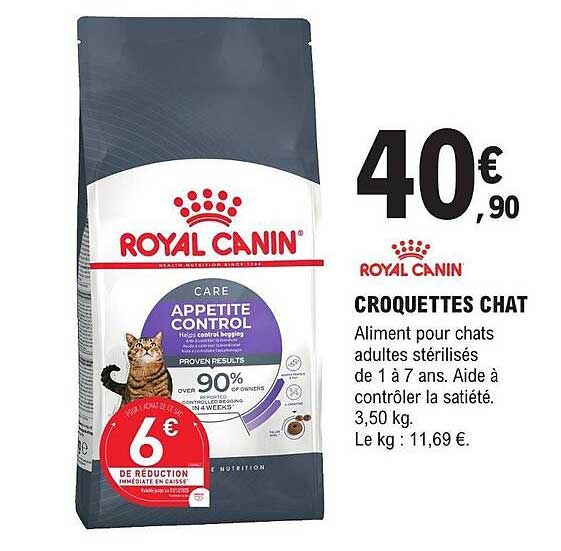croquettes chat royal canin