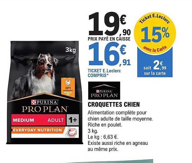 Croquettes Chien Purina Pro Plan