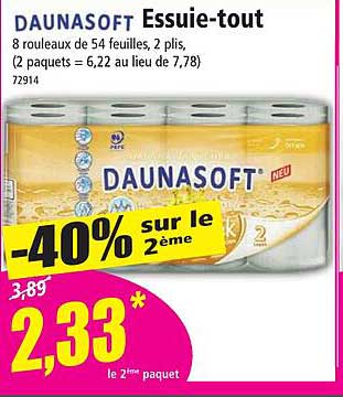 daunasoft essuie-tout