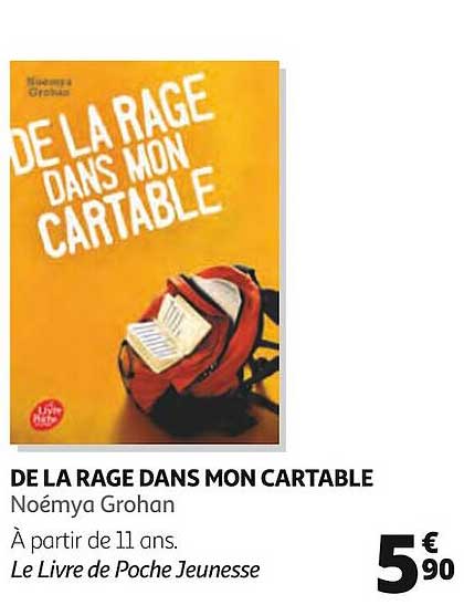 de la rage dans mon cartable - noémya grohan