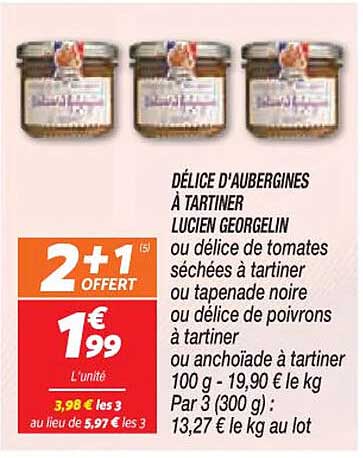 délice d'aubergines à tartiner lucien georgelin
