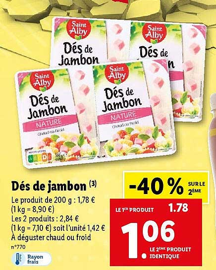 dés de jambon saint alby