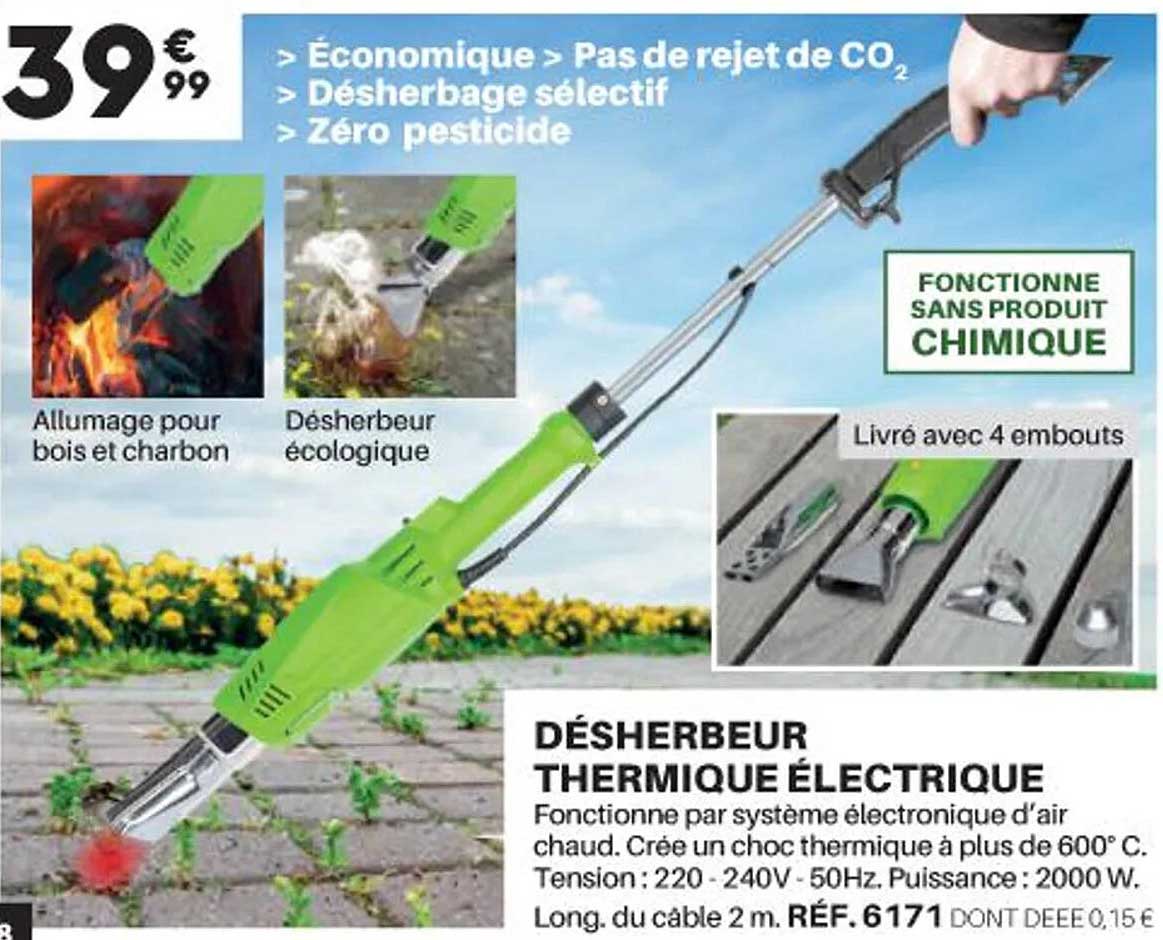 désherbeur thermique électrique