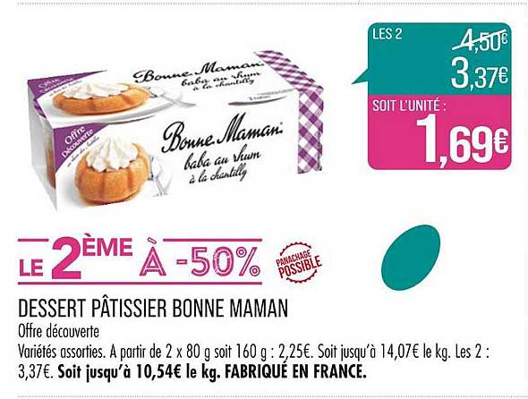 Dessert Pâtissier Bonne Maman